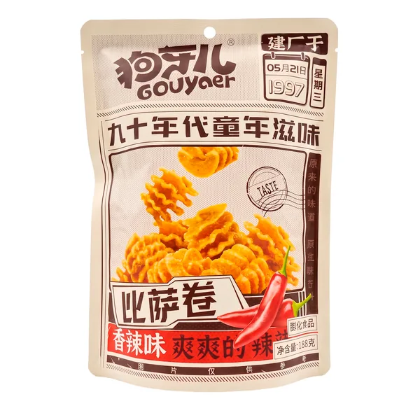 Gouyaer, кукурузный снек с острым вкусом, 188 г