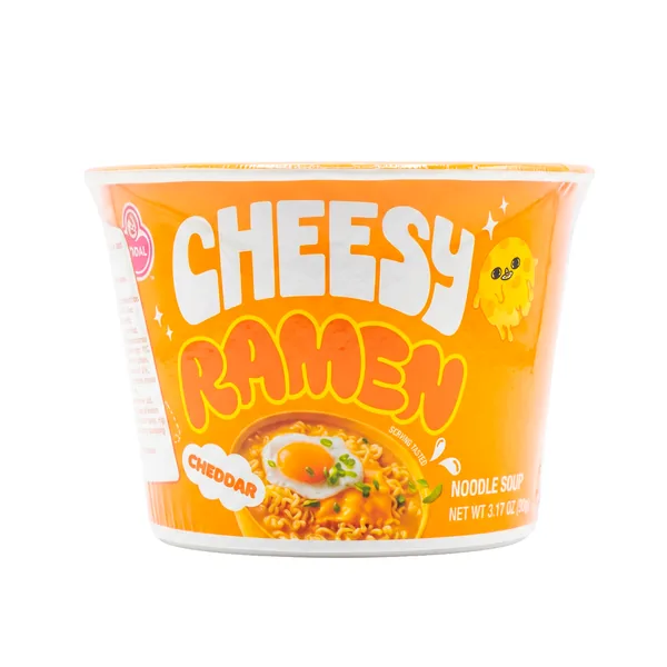 Ottogi Cheesy Ramen в стакане, чеддер