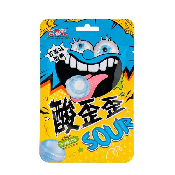 Sour, кислые жевательные конфеты, голубика