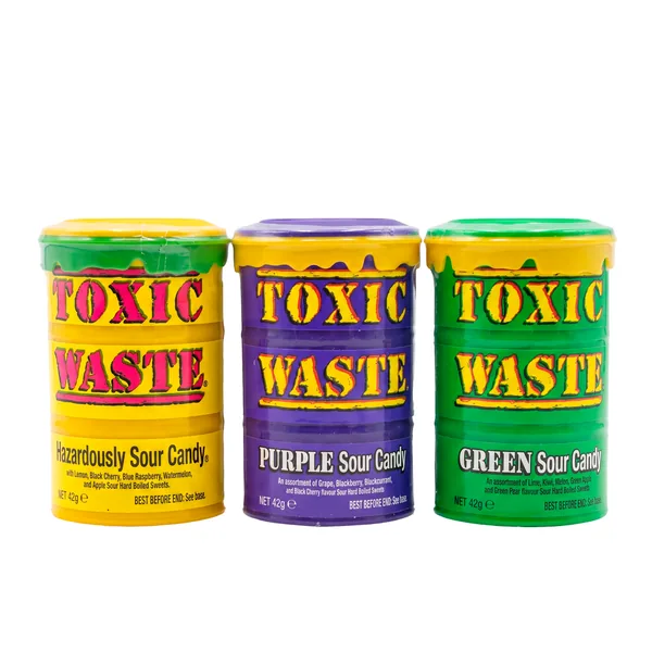 Toxic Waste, очень кислые конфеты, в ассортименте